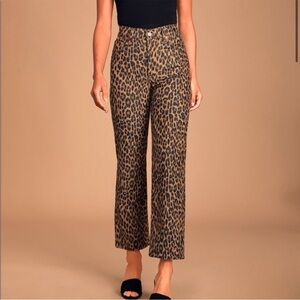 Levi’s Ribcage Straight Leopard Corduroy Jeans Size 28